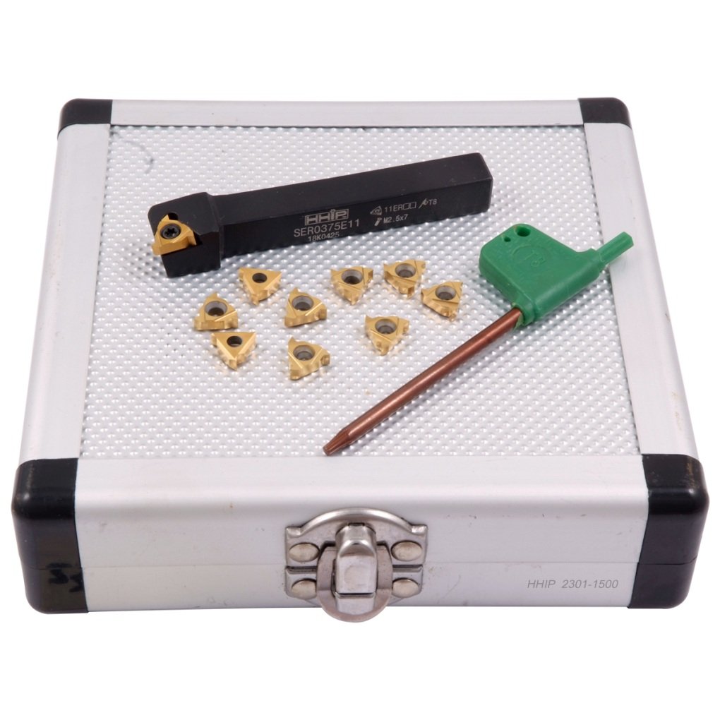 3/8" EXTERNAL INDEXABLE THREADING TOOL HOLDER & INSERT KIT (2301-1500)