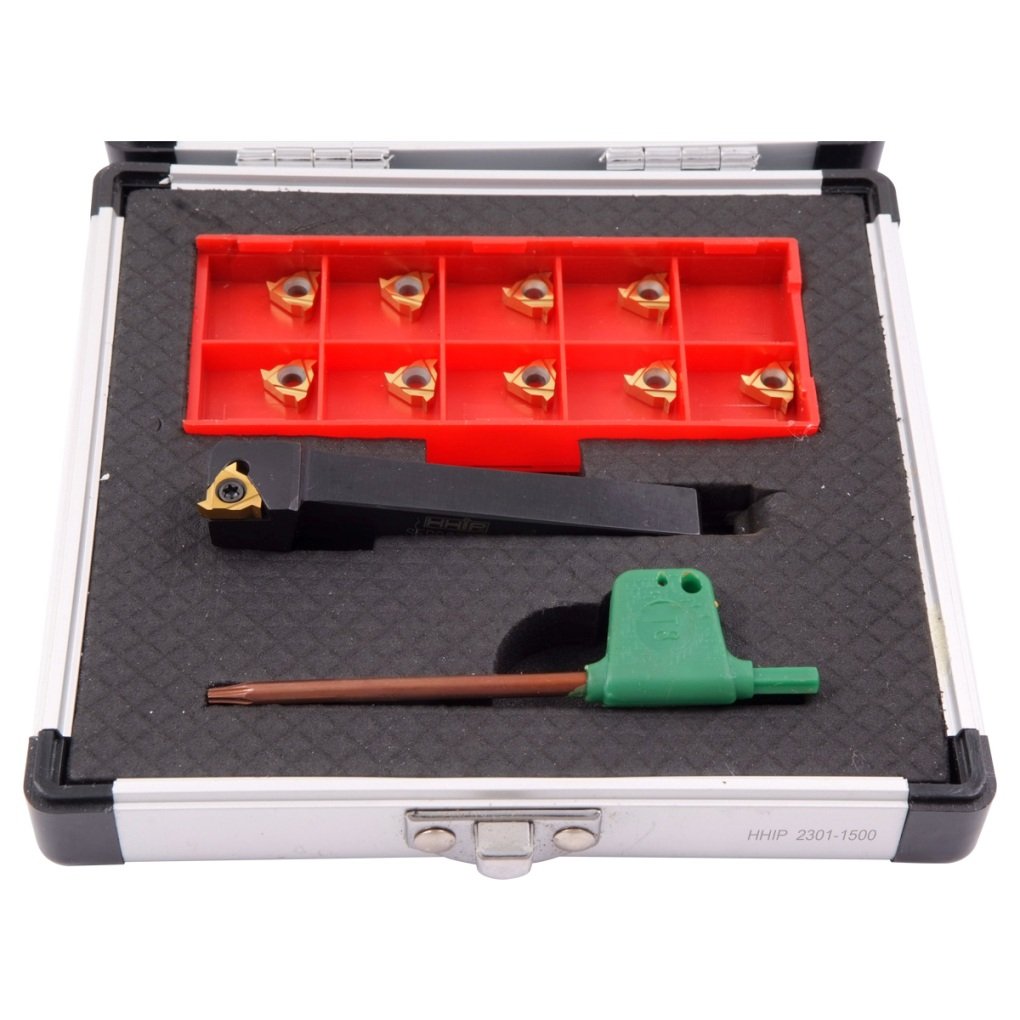 3/8" EXTERNAL INDEXABLE THREADING TOOL HOLDER & INSERT KIT (2301-1500) - Image 2
