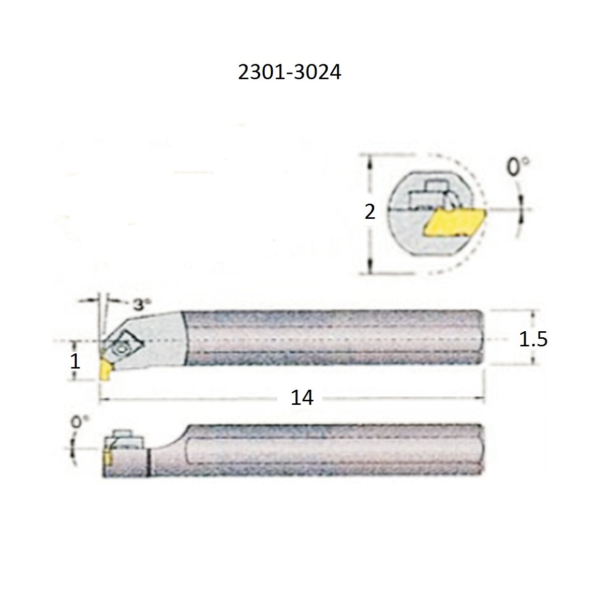 S24U-TNER3 INTERNAL THREADING & GROOVING TOOL HOLDER (2301-3024) - Image 3