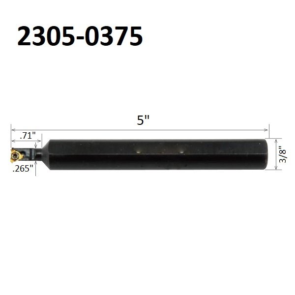 SIR0265K08 3/8" MINI INDEXABLE THREADING TOOL HOLDER KIT (2305-0375) - Image 2