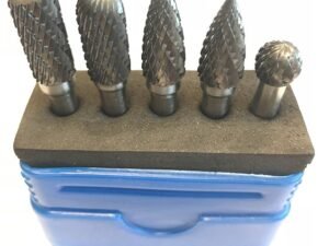 5 PIECE 1/4" SHANK DOUBLE CUT CARBIDE BURR SET (3000-0005)