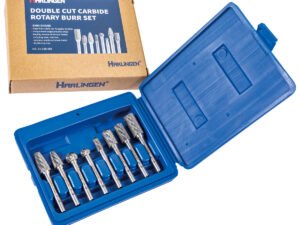HARLINGEN 8 PIECE 1/4" SHANK CARBIDE ROTARY BURR SET (3000-0008)