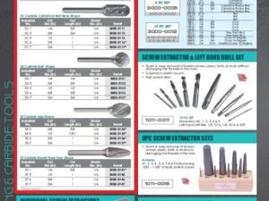 SF-5 ROUND NOSE TREE SHAPE DOUBLE-CUT CARBIDE BURRS (3000-0145)