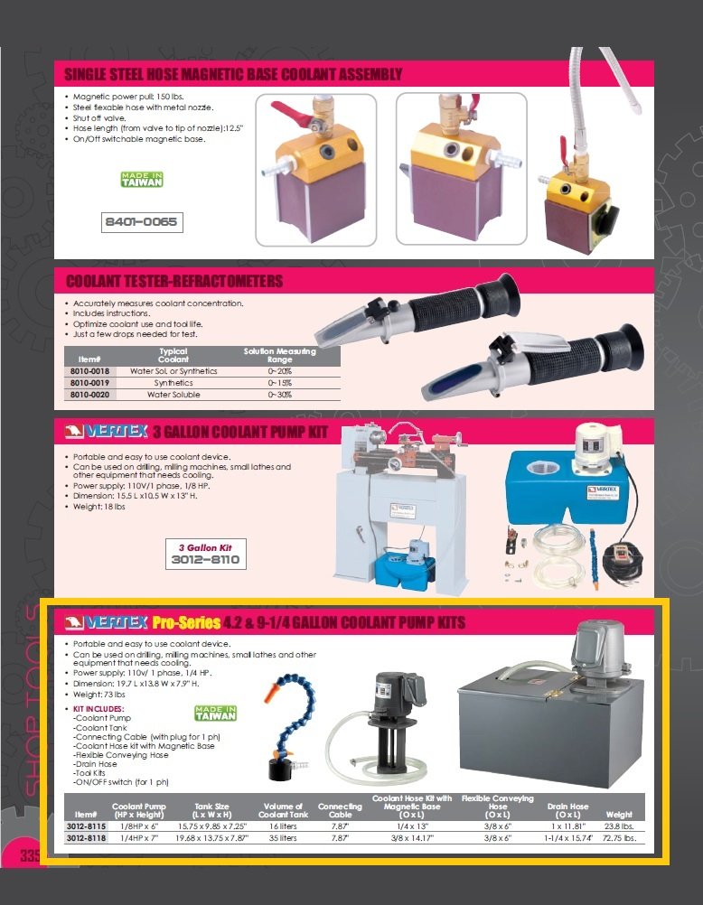 VERTEX 16 LITER 110V/1 PHASE COOLANT PUMP KIT (3012-8115) - Image 4