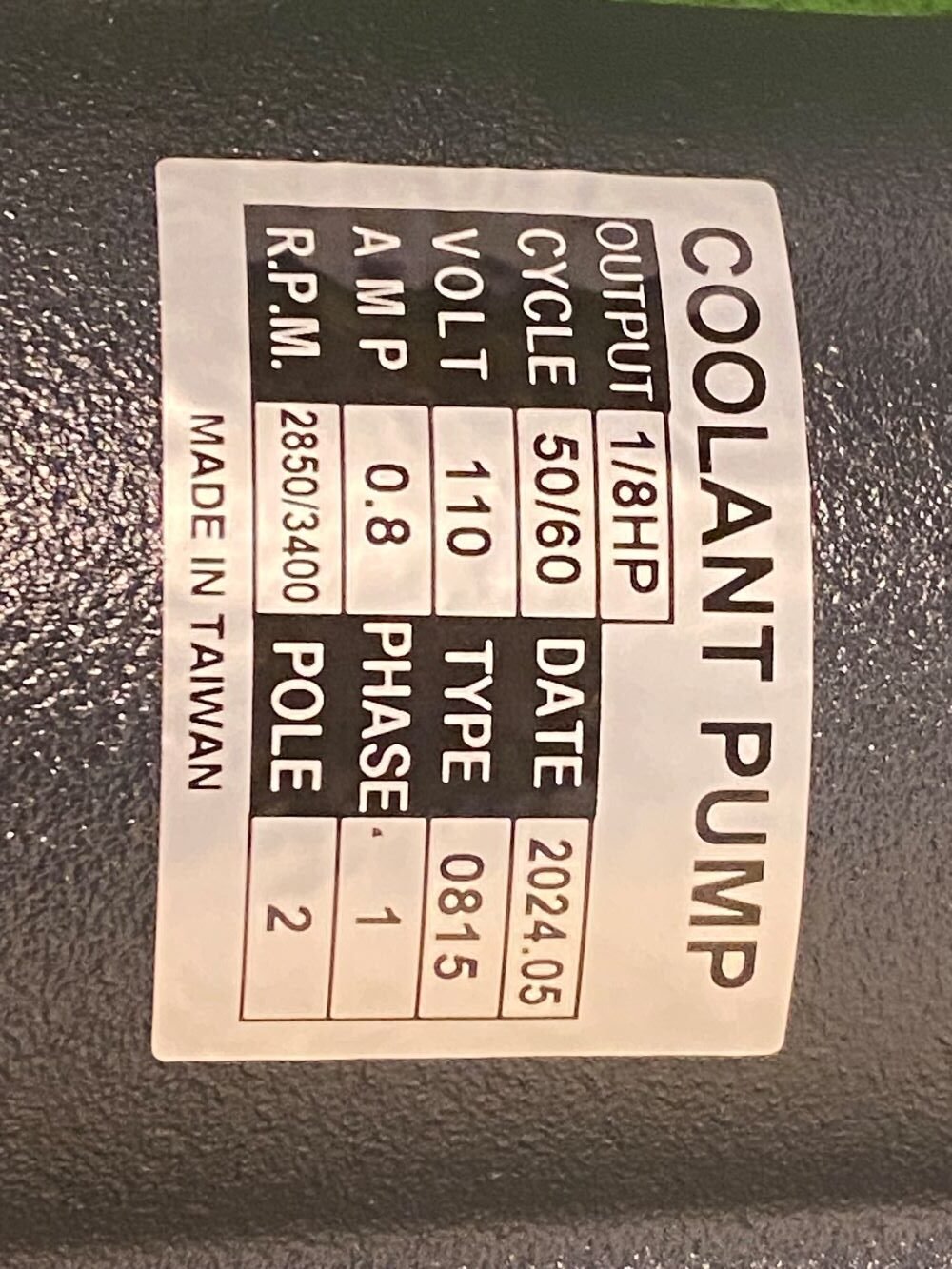 VERTEX 1/8HP DEEP UNDER WATER COOLANT PUMP 110V/1 PHASE (3012-8122) - Image 3