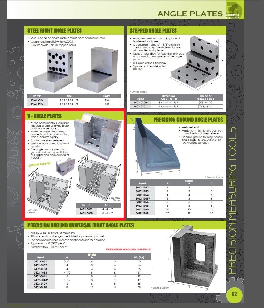 6 X 6 X 8" V ANGLE PLATE (3402-0323) - Image 4
