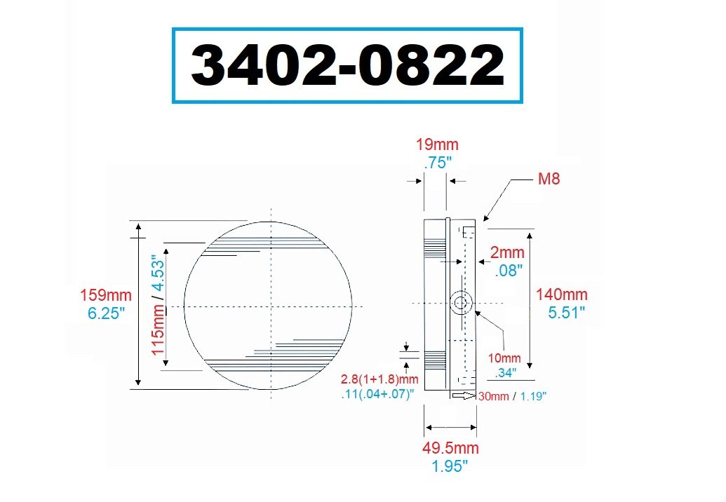 6" FINE POLE ROUND MAGNETIC CHUCK (3402-0822) - Image 2