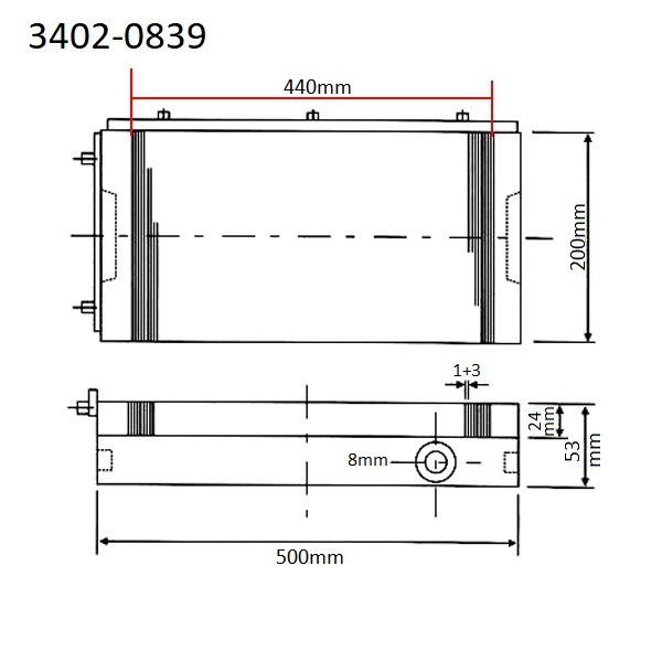 500MM X 200MM STANDARD POLE PERMANENET MAGNETIC CHUCK (3402-0839) - Image 2