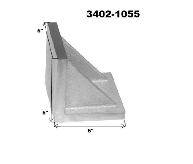 5 X 5 X 5" GROUND ANGLE PLATE WEBBED END (3402-1055) - Image 2