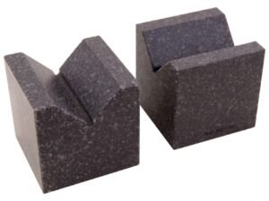 63 X 63MM MATCHED PAIR GRANITE V-BLOCKS (3402-1312)
