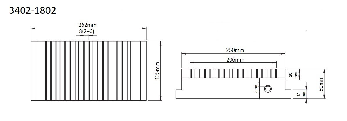 PRO-SERIES 5 X 10" STANDARD POLE PERMANENET MAGNETIC CHUCK (3402-1802) - Image 2