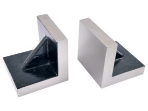 HHI 3 X 3 X 3 SOLID CAST IRON ANGLE PLATES MATCHED PAIR (3406-0223)