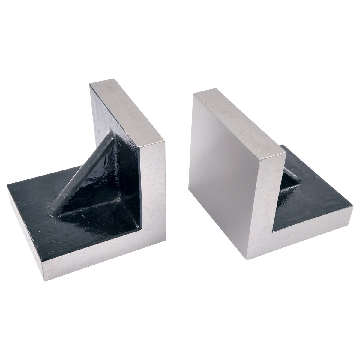HHI 3 X 3 X 3 SOLID CAST IRON ANGLE PLATES MATCHED PAIR (3406-0223)
