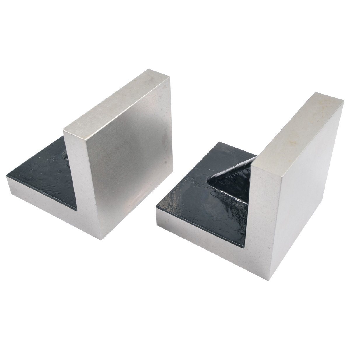 HHI 3 X 3 X 3 SOLID CAST IRON ANGLE PLATES MATCHED PAIR (3406-0223) - Image 4
