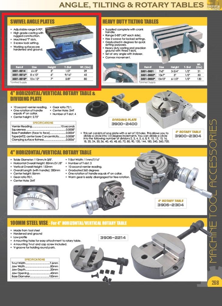 6 X 8" SWIVEL ANGLE PLATE (3501-0014) - Image 2