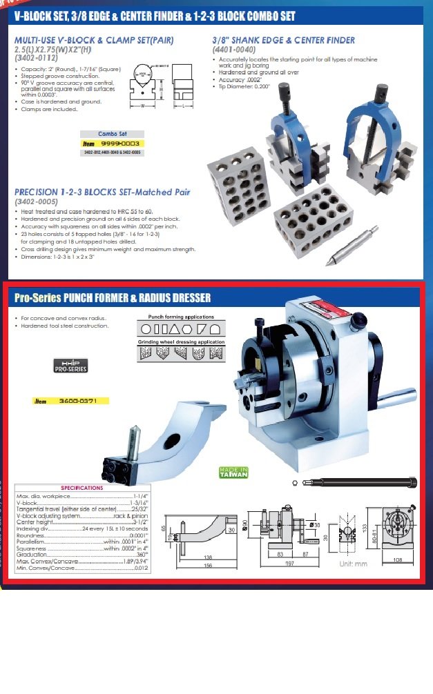 PUNCH FORMER & RADIUS DRESSER - MADE IN TAIWAN (3600-0371) - Image 10