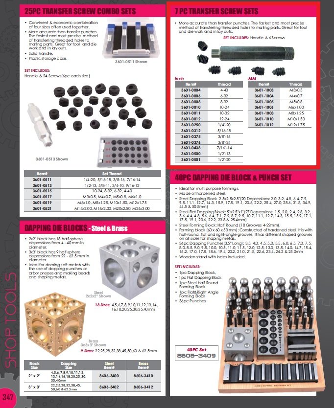 7 PIECE TRANSFER SCREW SET 6-32 (3601-0006) - Image 7