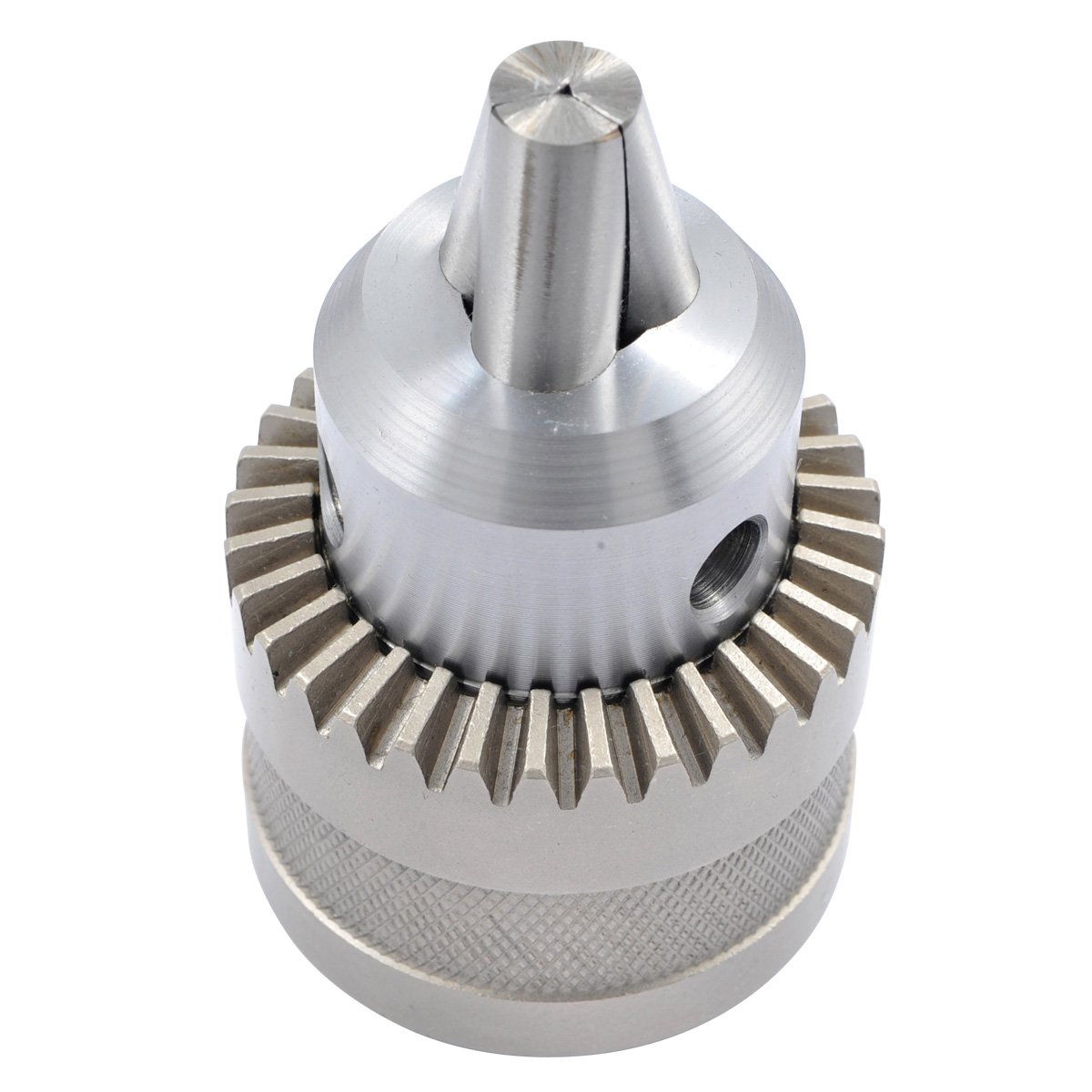 1/8-5/8" JT33 CHROME-PLATED DRILL CHUCK WITH KEY (3700-1106) - Image 3