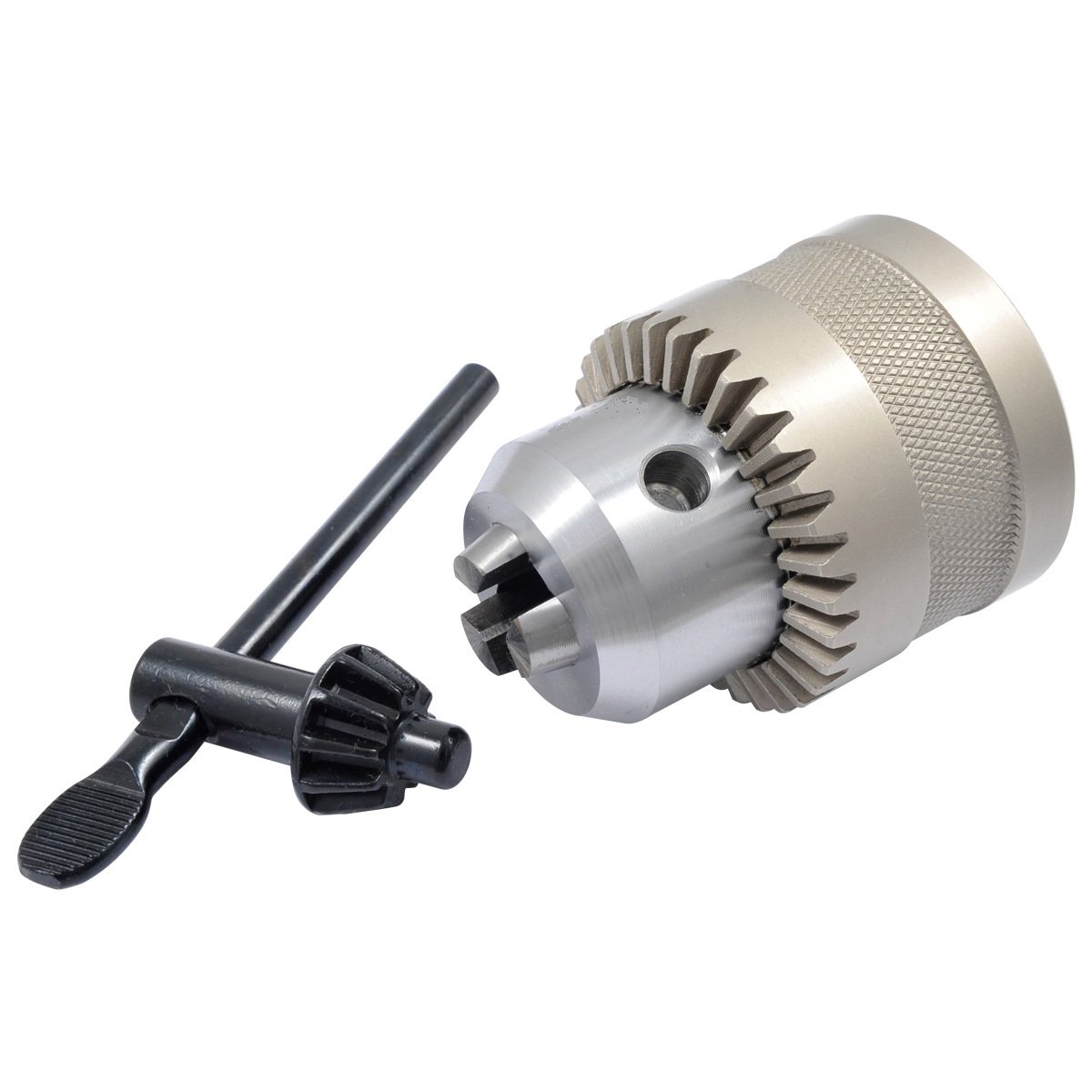 1/8-5/8" JT33 CHROME-PLATED DRILL CHUCK WITH KEY (3700-1106)