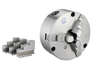 VERTEX 3" 3-JAW FRONT MOUNT LATHE CHUCK  2 SETS OF JAWS (3800-5819)