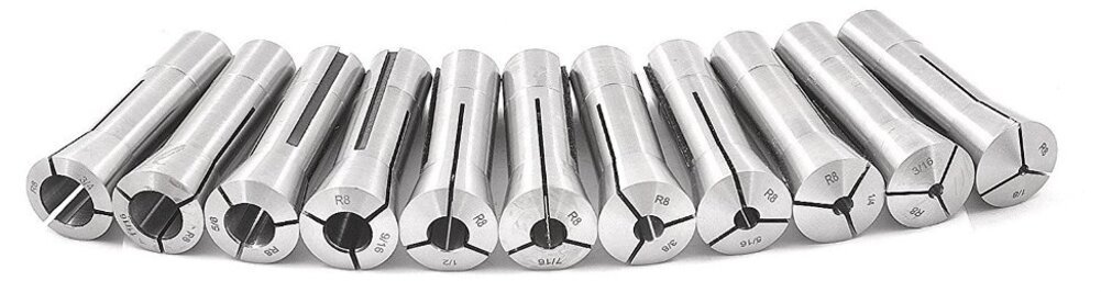 1/8-3/4" BY 16THS 11 PIECE R8 COLLET SET WITH FREE T-SLOT CLEANER (3900-0007) - Image 2