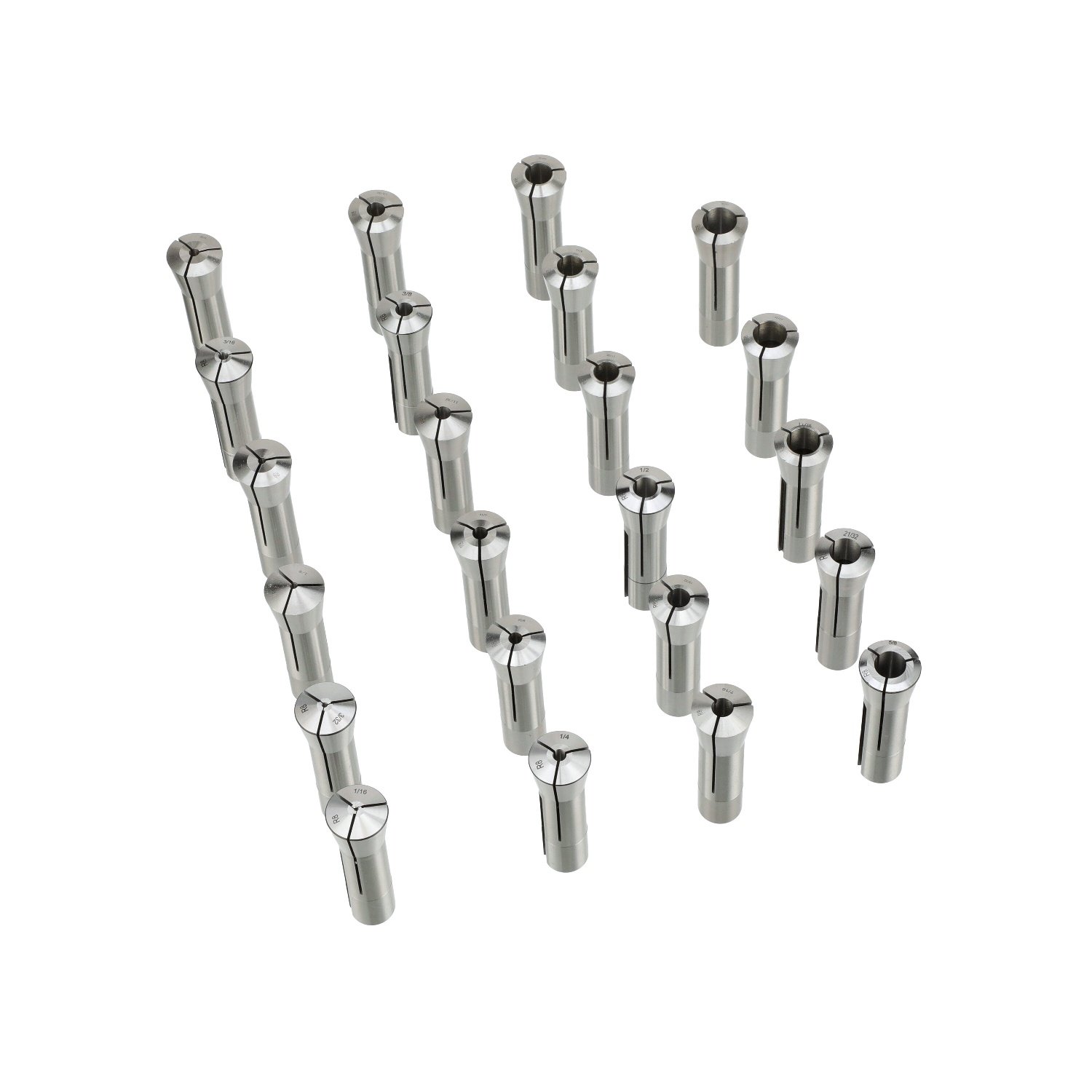 1/16-3/4" BY 32NDS 23 PIECE R8 COLLET SET (3900-0009) - Image 6