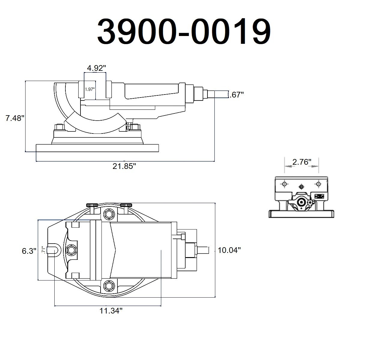 6" ANGLE VISE WITH 2-WAY SWIVEL MOVEMENT (3900-0019) - Image 2