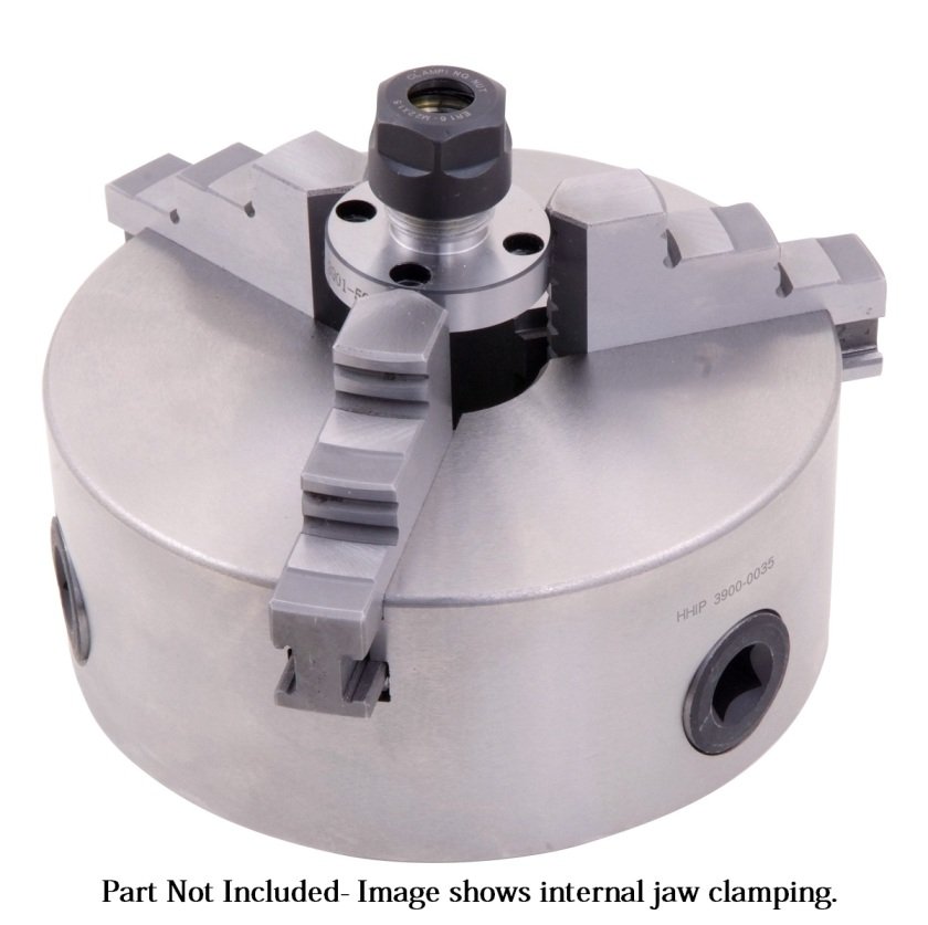 6" 3-JAW PLAIN BACK LATHE CHUCK (3900-0035) - Image 8