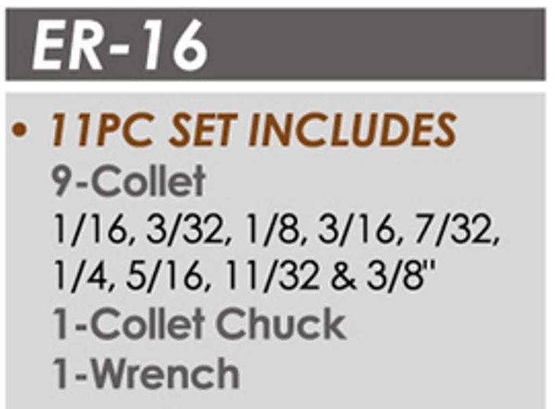 ER-16 12 PIECE R8 SPRING COLLET SET (3900-0501) - Image 2