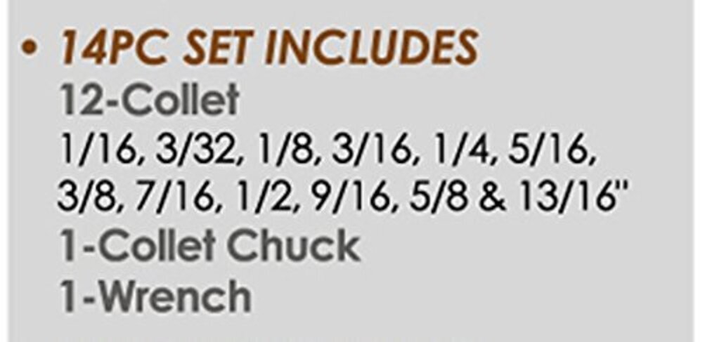 ER-32 R8 14 PIECE SPRING COLLET CHUCK SET (3900-0508) - Image 2