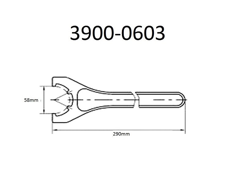 58MM ER-40 SLOTTED WRENCH FOR ER CHUCK NUTS (3900-0603) - Image 2
