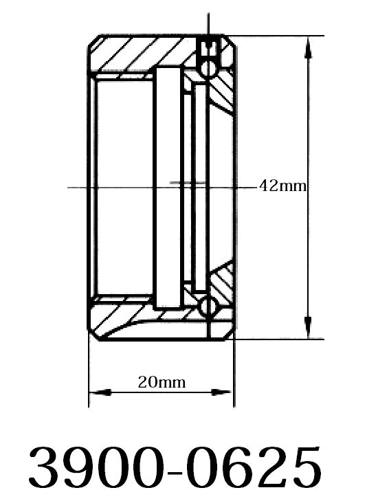 UM-TYPE M32 X 1.5 ER-25 COLLET CHUCK NUT (3900-0625) - Image 2