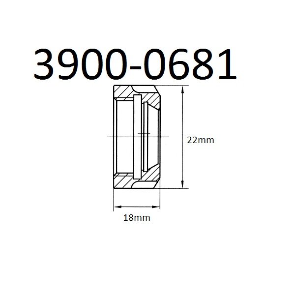 M-TYPE MINI ER-16 COLLET CHUCK NUT (3900-0681) - Image 2