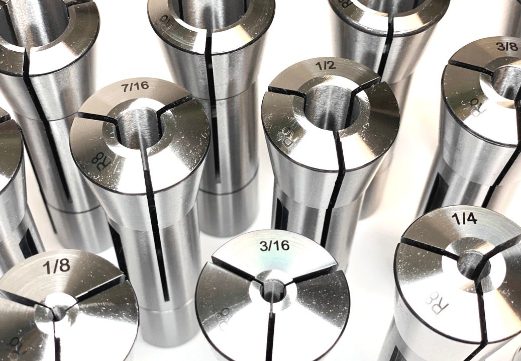 1/8-7/8 BY 16TH 13 PIECE R8 ROUND COLLET SET (3900-0701) - Image 2