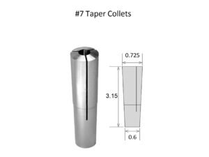 3/16" BROWN & SHARPE #7 TAPER ROUND COLLET (3900-0972)