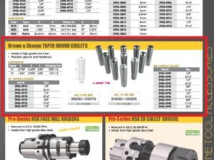 11/16" BROWN & SHARPE #9 TAPER ROUND COLLET (3900-0998)