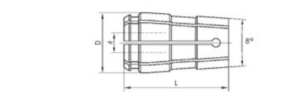 5/32" TG100 SINGLE ANGLE COLLET (3900-1310) - Image 2