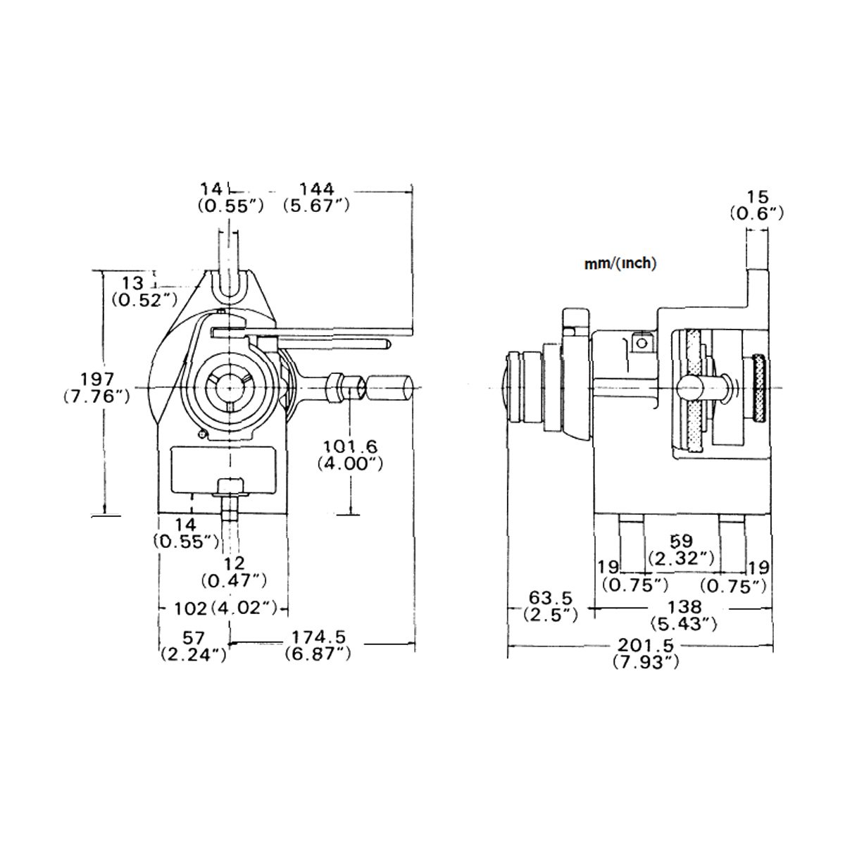 5C HORIZONTAL & VERTICAL COLLET INDEXER (3903-1607) - Image 3