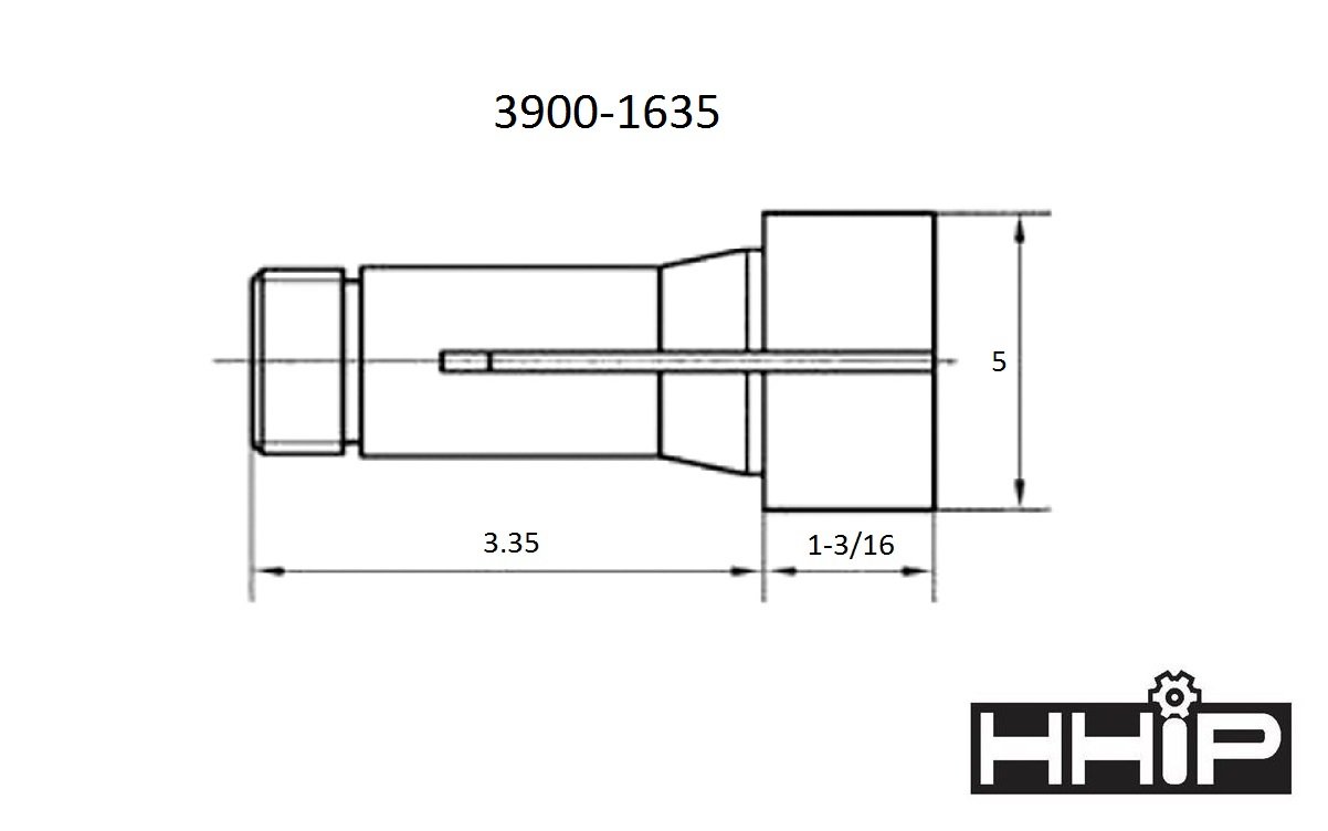 5" 5C CLUTCH COLLET (3900-1635) - Image 2