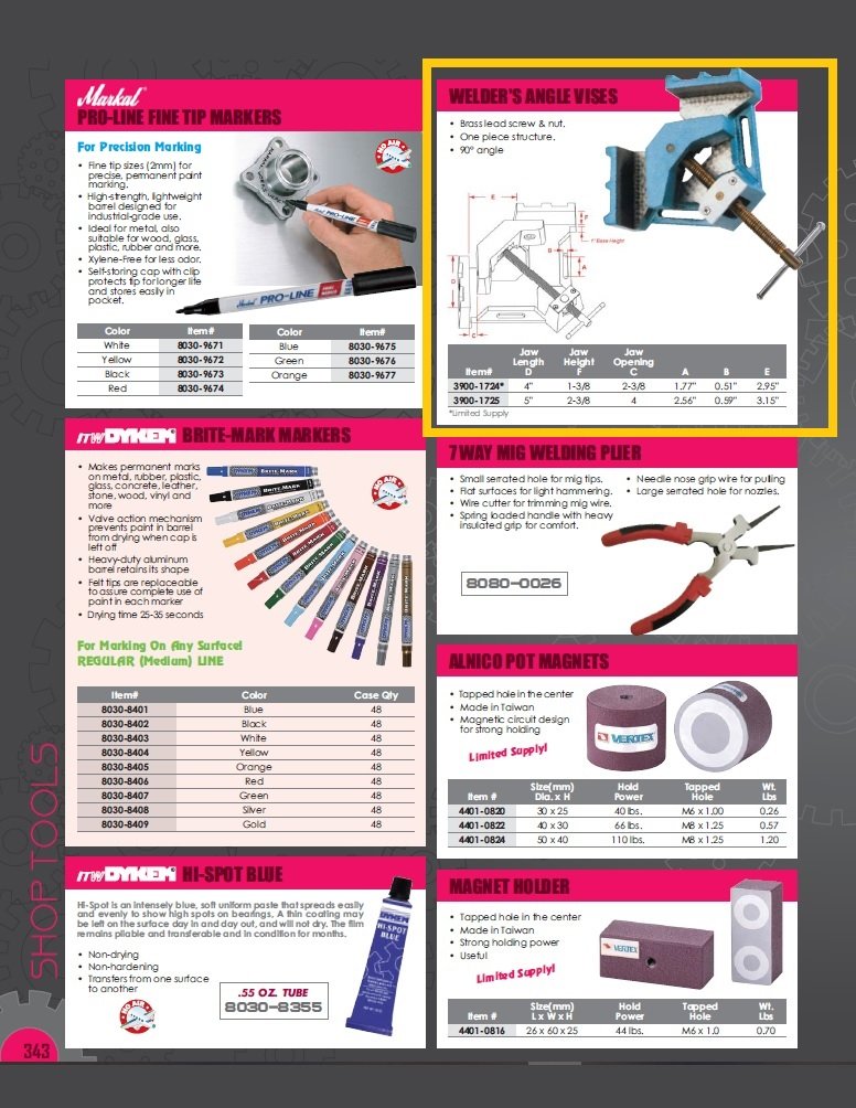 4" WELDER'S ANGLE VISE (3900-1724) - Image 3