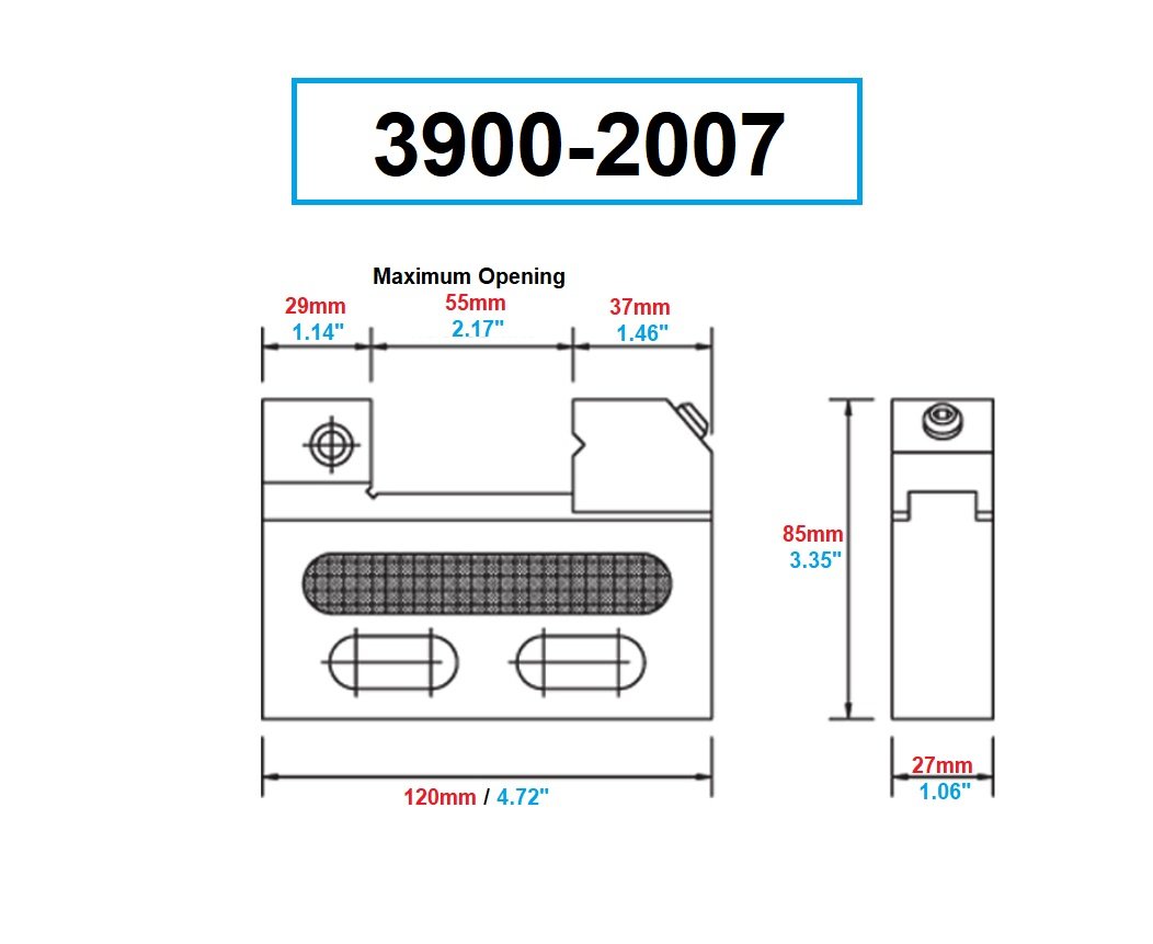VERTEX 1" STAINLESS STEEL EDM VISE (3900-2007) - Image 3