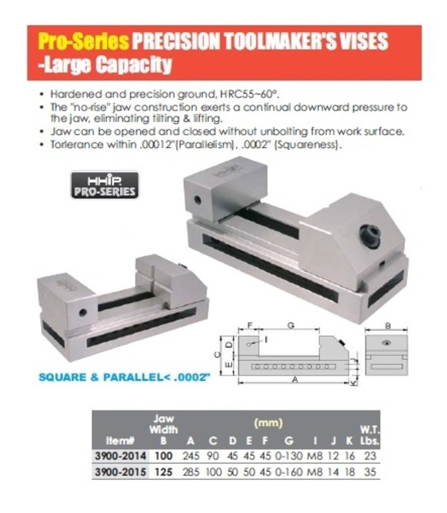5" ULTRA PRECISION TOOLMAKER'S VISE (3900-2015) - Image 4