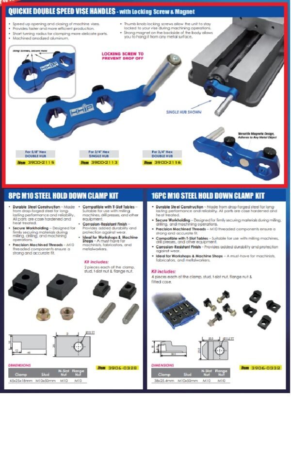 PRO-SERIES 3/4 HEX QUICKIE SINGLE VISE SPEED HANDLE (3900-2113)