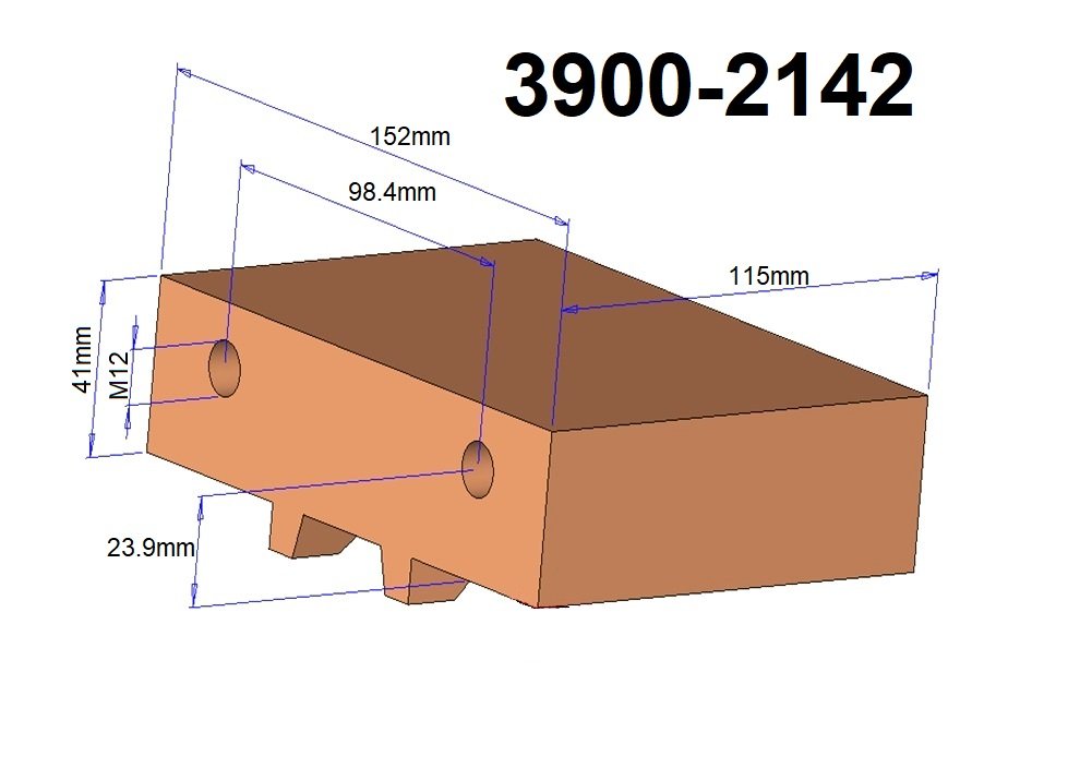 MOVEABLE JAW BLOCK FOR 6" PRO-SERIES VISE (3900-2142) - Image 3