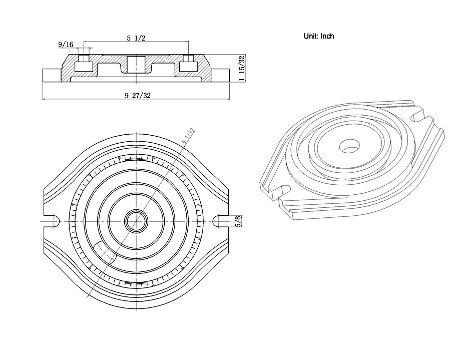 4 INCH ULTRA SERIES ANGLE TIGHT POSITIVE LOCK MILL VISE ON SWIVEL BASE (3900-2204) - Image 3