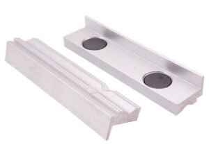 4 X 1-1/8" ALUMINUM SOFT PRISM-FACE VISE JAWS WITH MAGNET (3900-2263)