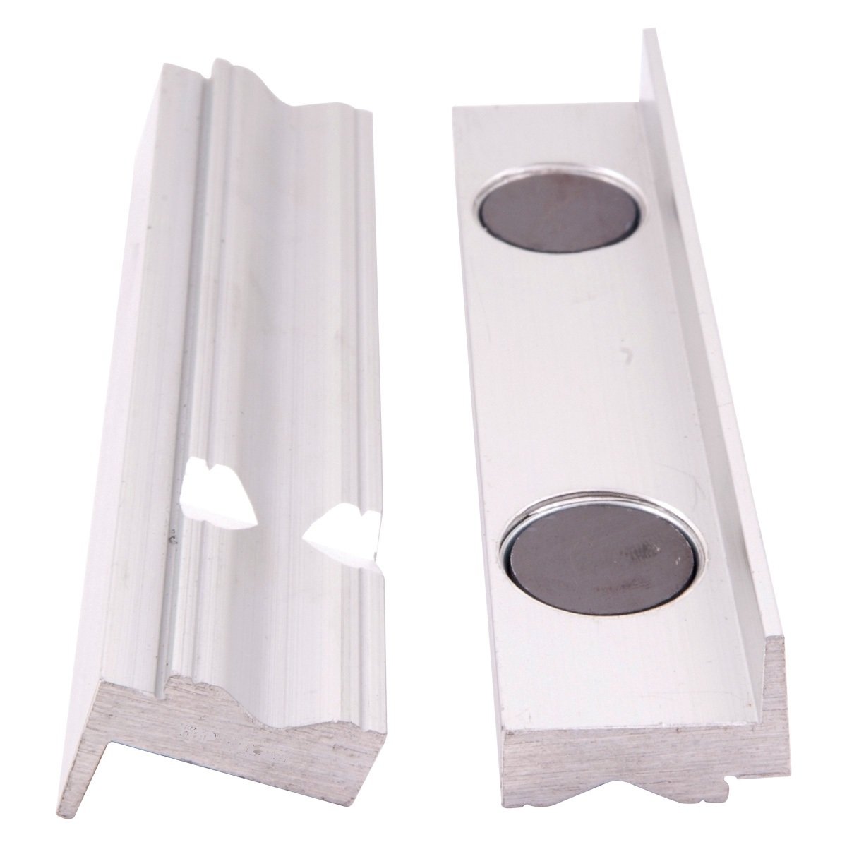 5 X 1-1/8" ALUMINUM SOFT PRISM-FACE VISE JAWS WITH MAGNET (3900-2265) - Image 2