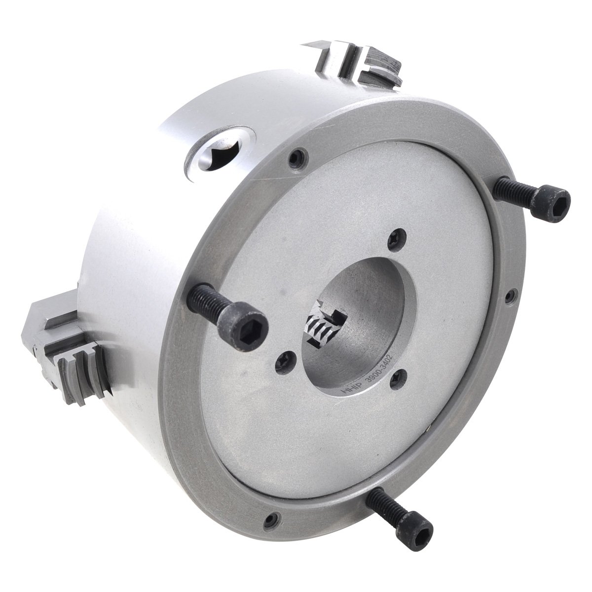 8" 3 JAW TOP REVERSIBLE SELF CENTERING PLAIN BACK LATHE CHUCK (3900-3402) - Image 5