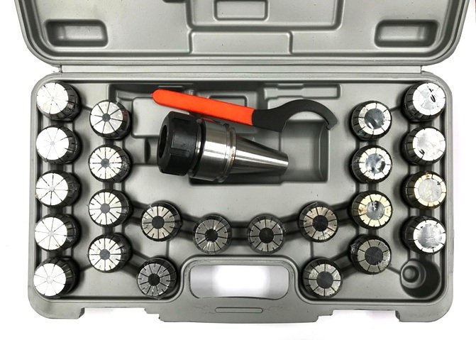 ER-40 CAT 40 V-FLANGE SPRING COLLET CHUCK SET (3900-4042)