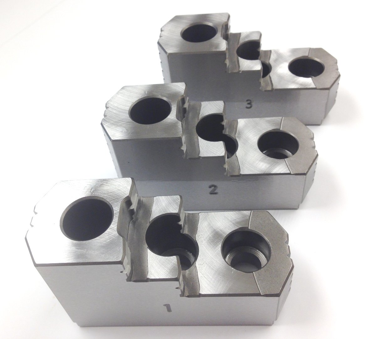 TAIKI 3 PIECE 8" 1.5MM X 60 DEGREE BEST-GRIP HARD JAW SET (3900-4673) - Image 2